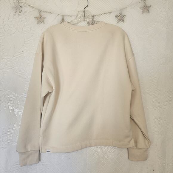 Puma Small Essentials Tunic Fleece Sweatshirt Sade Girl Quiet Luxury Athletic - Picture 6 of 15